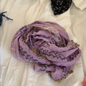 Purple scarf